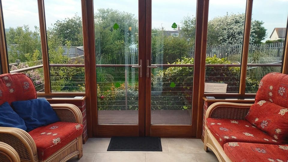 Conservatory with armchairs