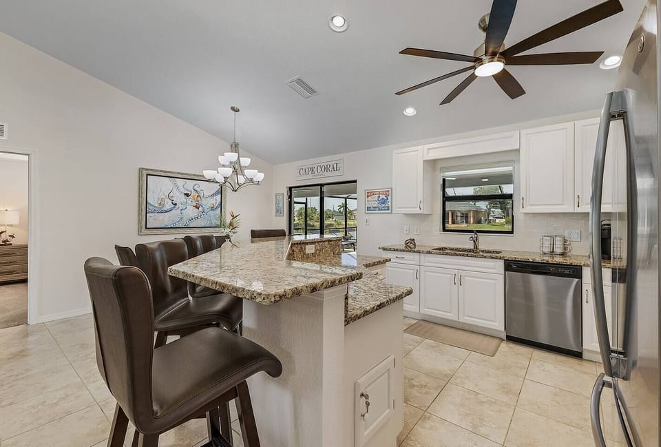Indulge in a culinary adventure in the spacious kitchen!