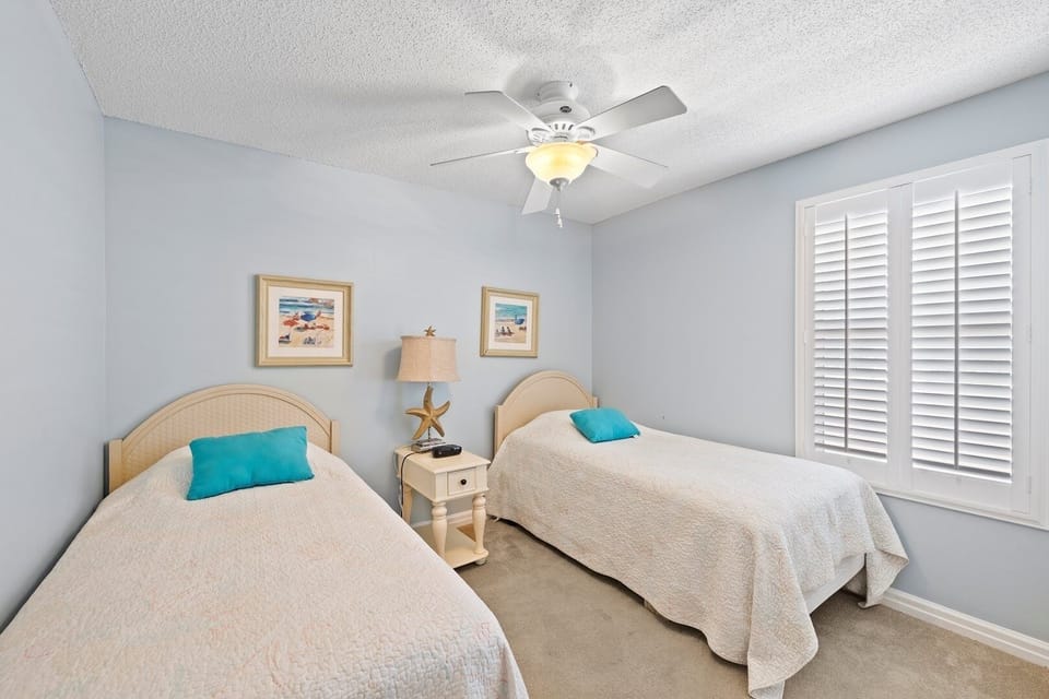 Bed, Bedroom, Furniture, Indoors, Ceiling Fan
