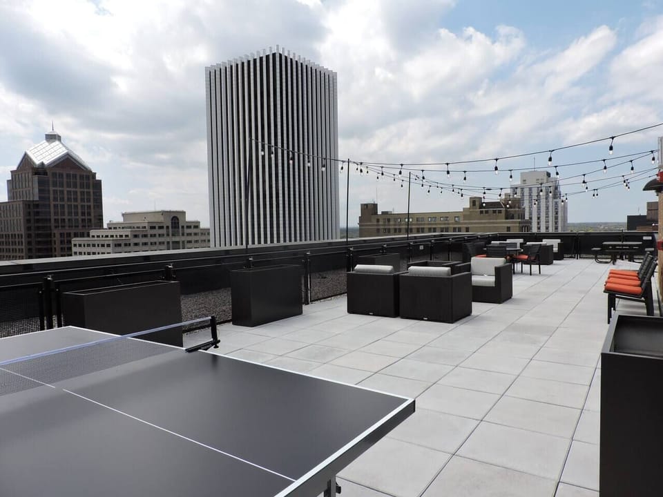 Roof top terrace for residents and guests to enjoy.