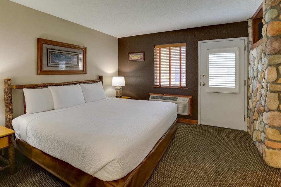 Sink into the king bed for deep, restful sleep.