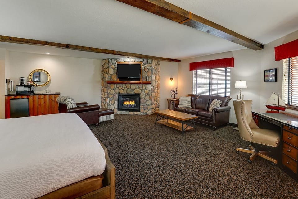 Stretch out in the spacious suite with cozy seating.