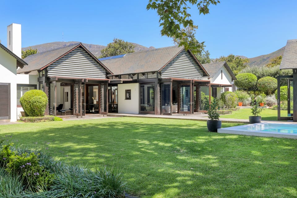 View of the house from the garden.