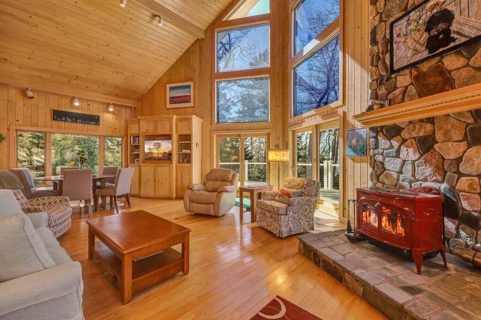 Living and dining room.