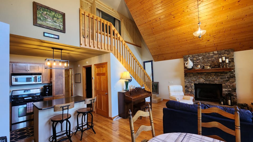 Upright piano for traveling musicians.