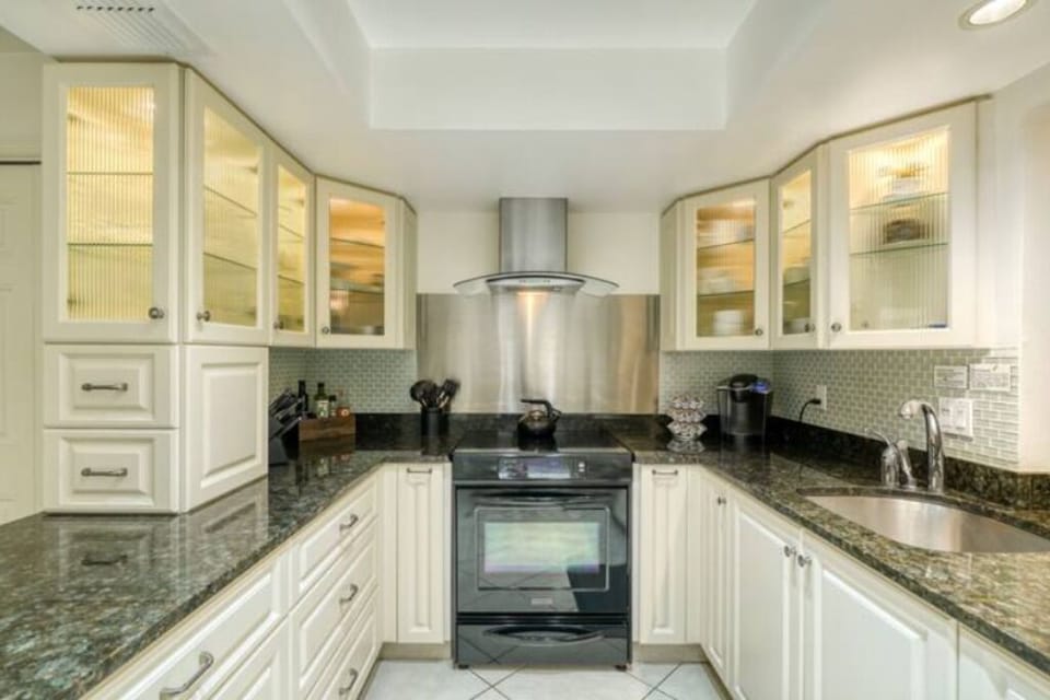 Fully equipped kitchen for all your cooking needs.