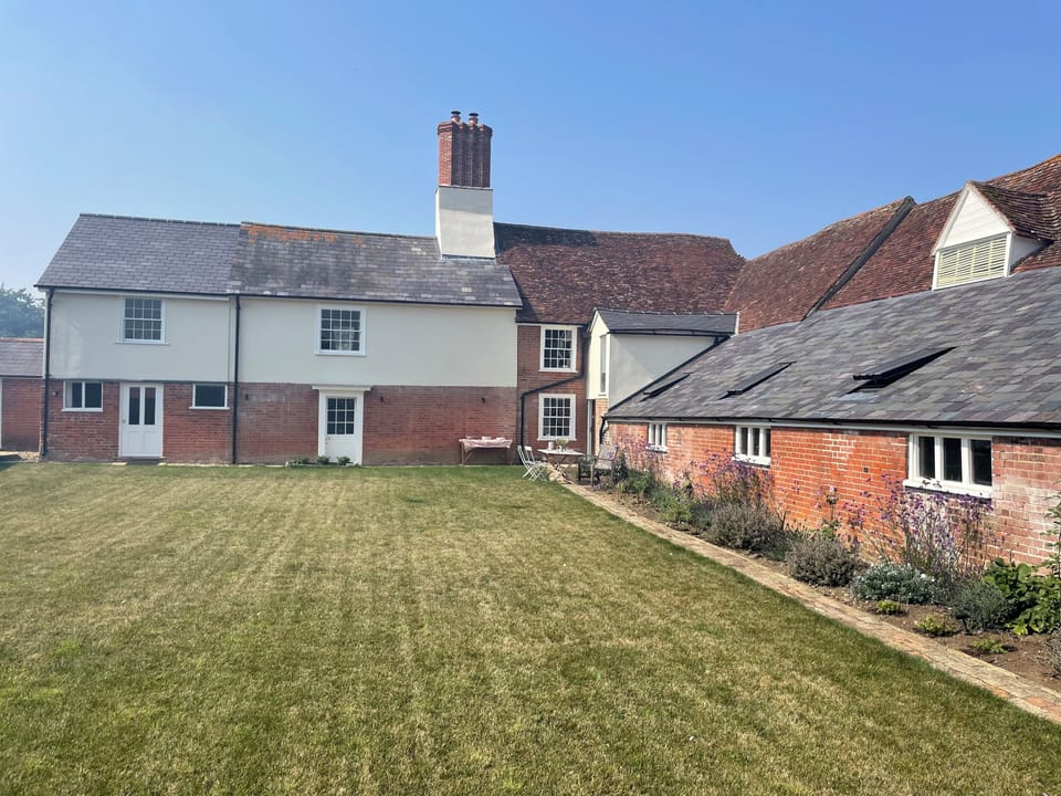 Walled garden for games and picnics