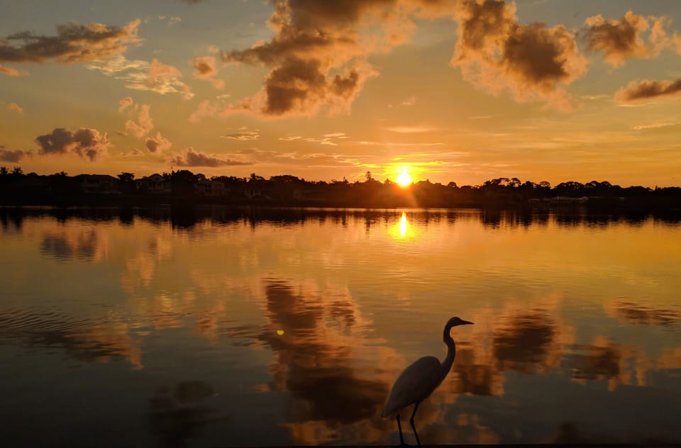 Sunrise at the Harbor Towers Seawall