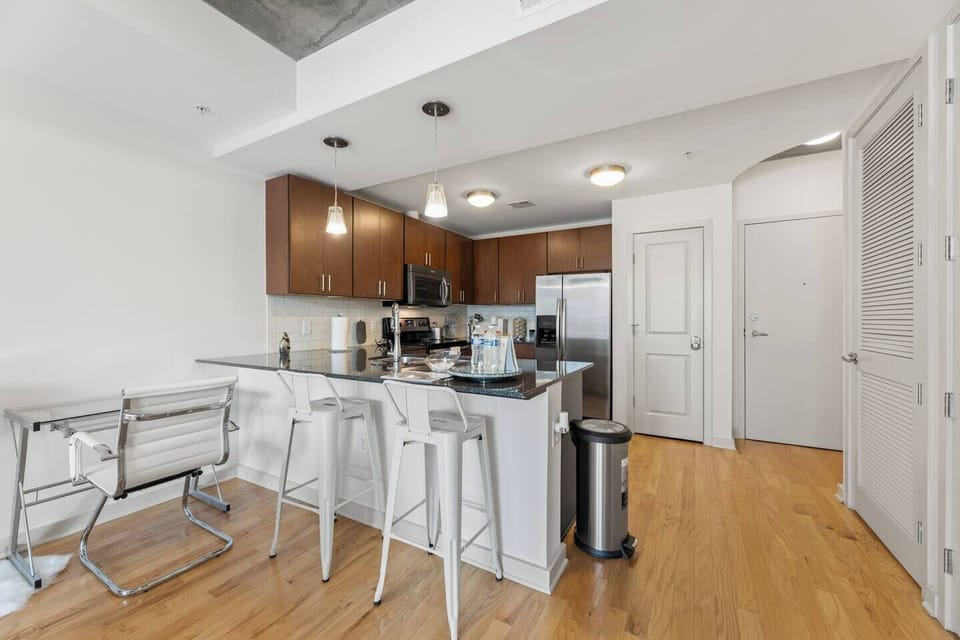 The open floor plan design allows for a free flow of energy and movement.