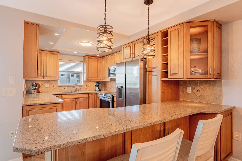Lots of space to cook and dine 