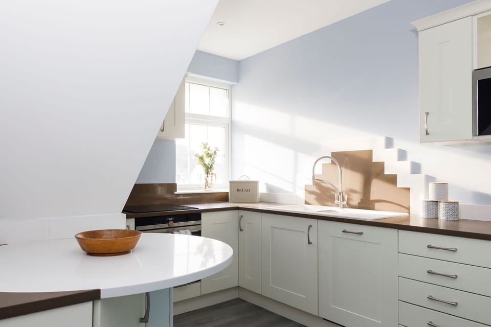There is a breakfast bar in the kitchen if needed