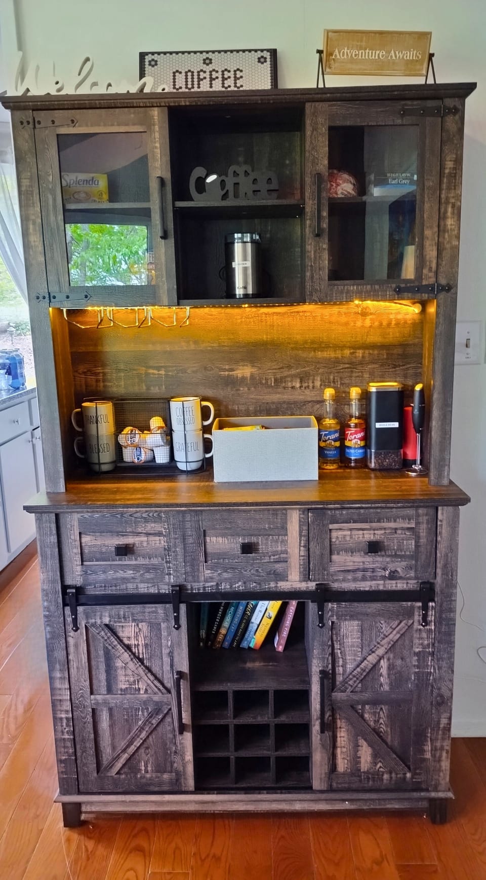 Enjoy our fully stocked coffee bar!   