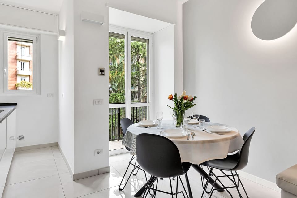 dining area with table for 4
