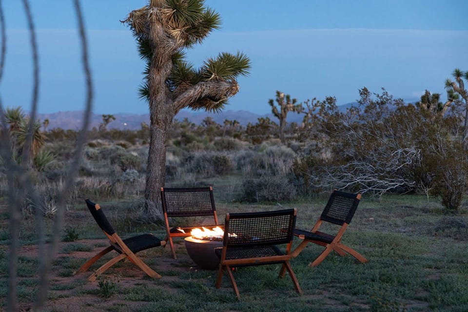 Fire pit with seating for 4