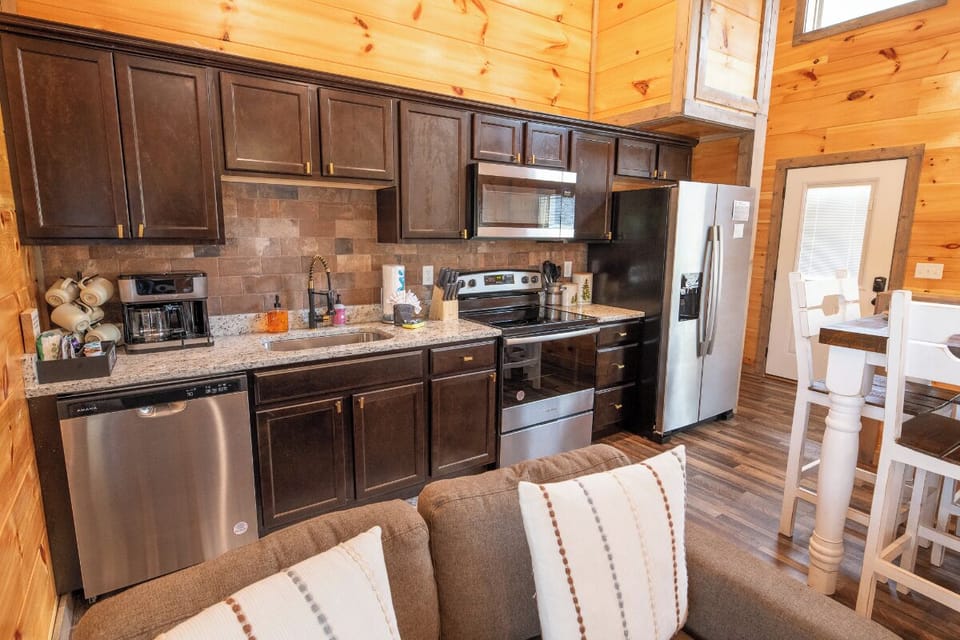 Little Slice of Heaven's fully equipped kitchen