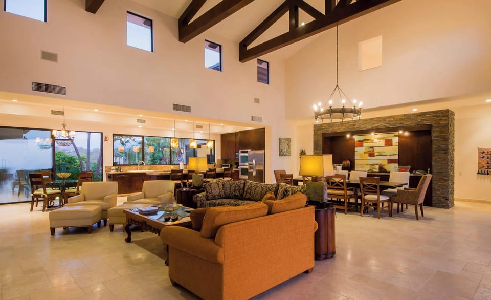 The spacious open floor plan is perfect for socializing