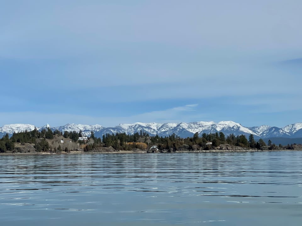 Mission and Swan Mountain views from around Flathead Lake.