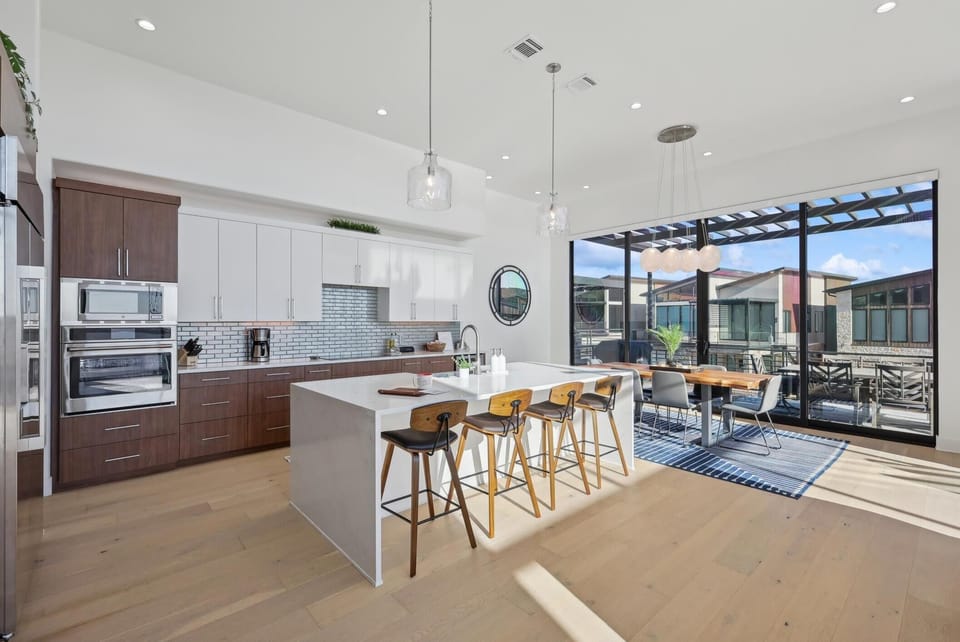 Fully stocked kitchen