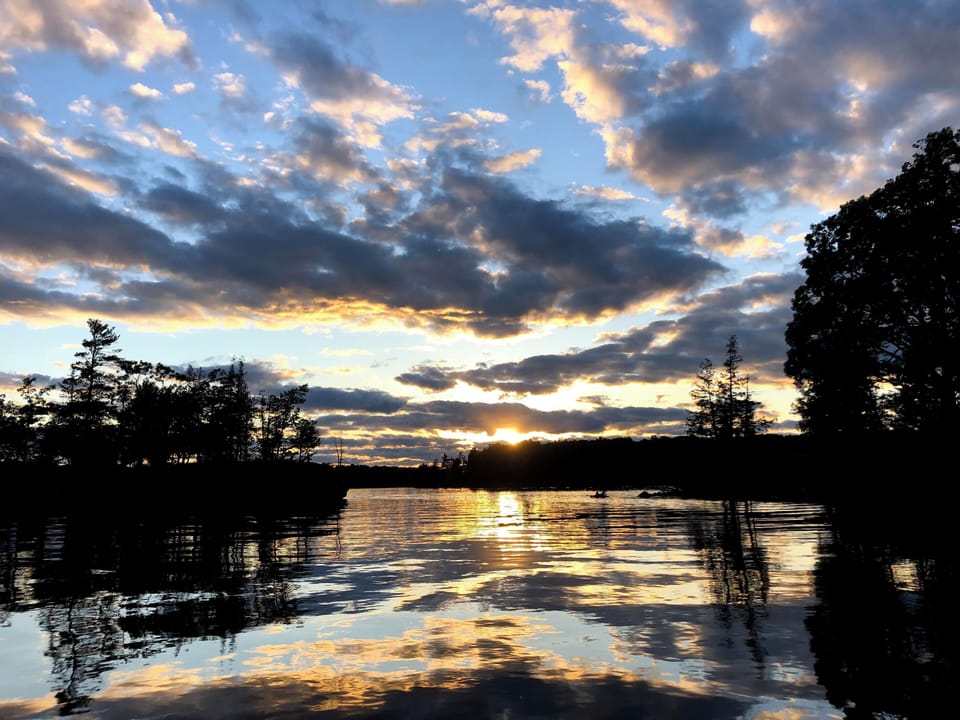 Sunset on Black Lake 