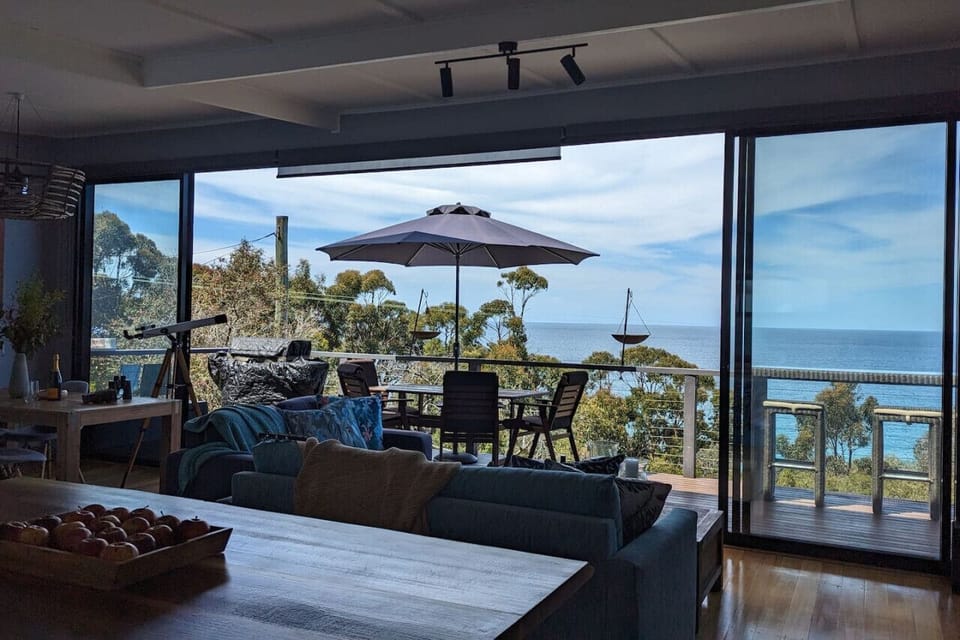 Perched above Pirates Bay, Crows Nest`s view is absolutely breathtaking