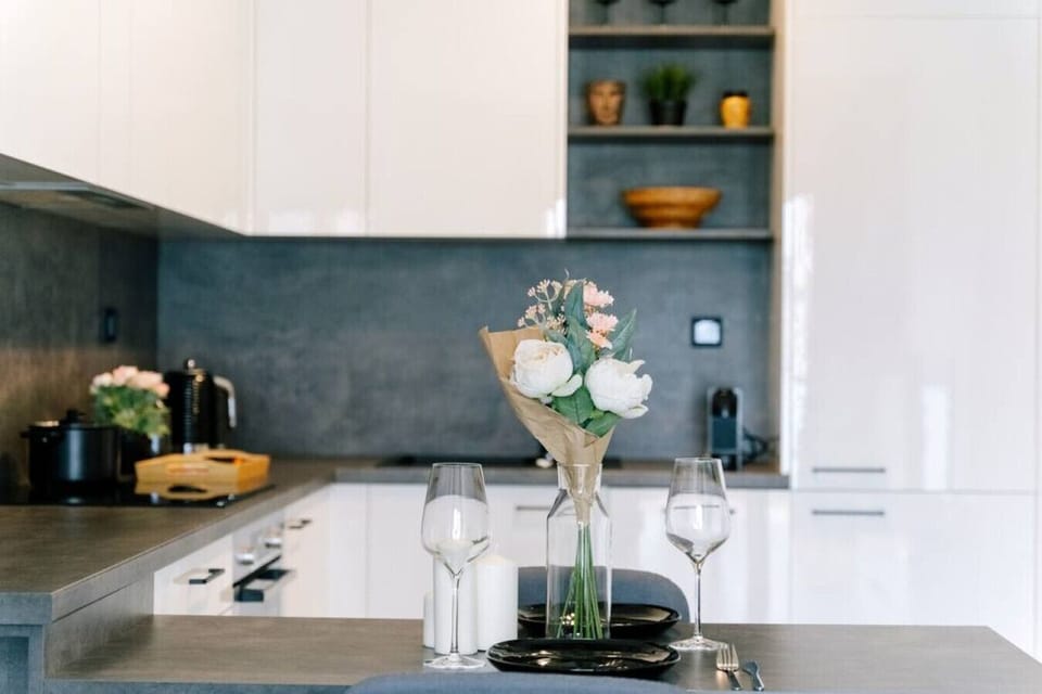Compact Kitchen Equipped with Useful Appliances | Book Now with RENTUJEMY