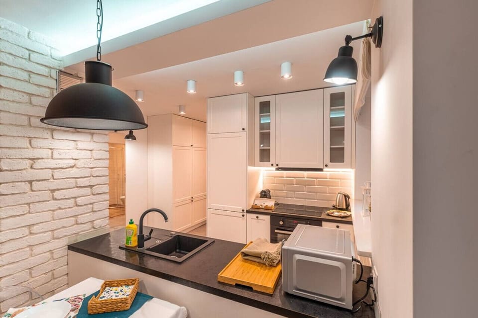 Compact Kitchen Equipped with Useful Appliances | Book Now with RENTUJEMY