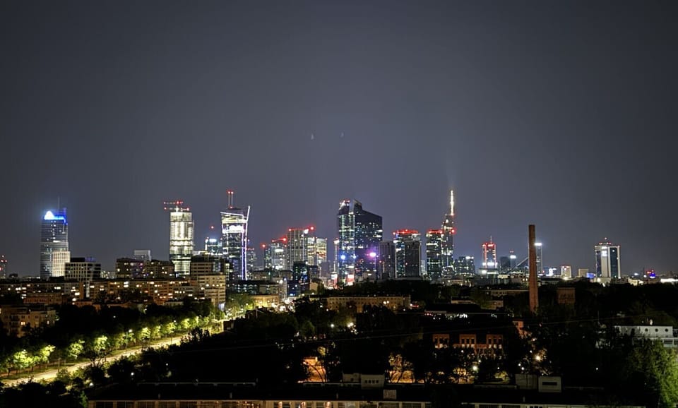 Stunning City View from the Balcony