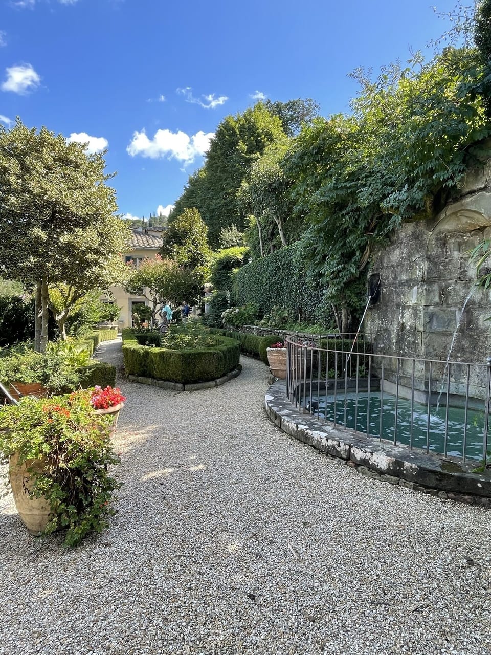 Fountain in front yard