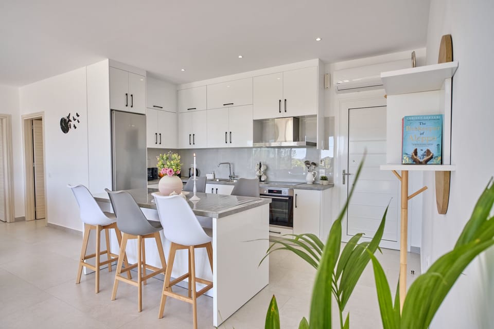 Lefkimmiatis Villa Erika Newly Built Kitchen And Dining Area 