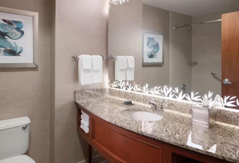 Start the day smoothly in a spotless, well-appointed bathroom.