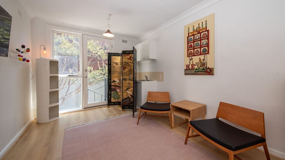 Studio apartment with kitchenette