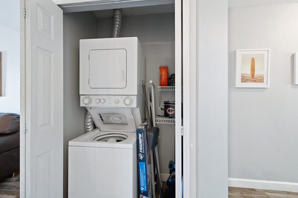 In unit washer and dryer