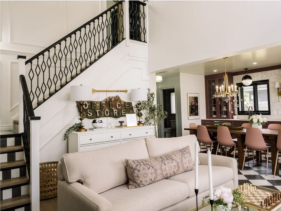 Main floor living/dining