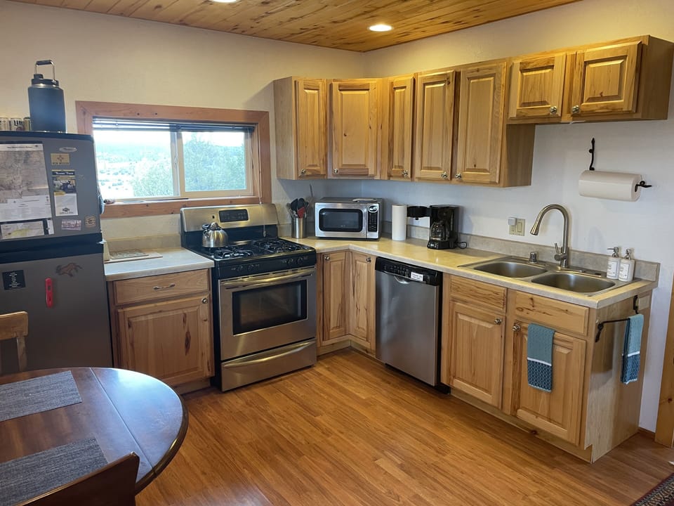 Fully stocked kitchen with Keurig
