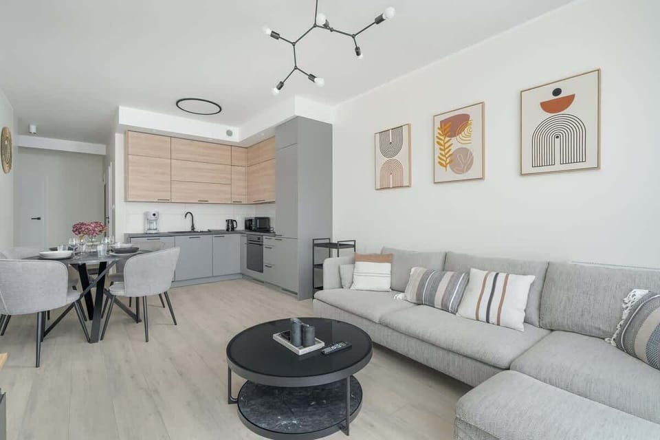 Living room with an exit to the balcony