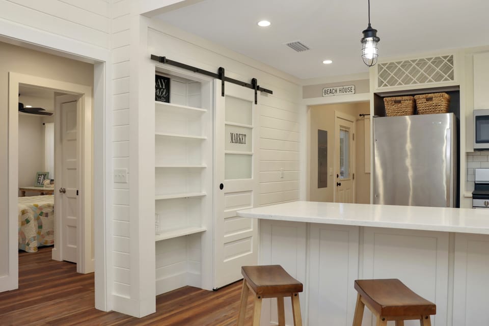 Kitchen Pantry with Barn Door