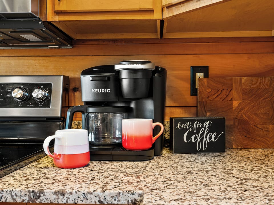 Keurig with mugs
