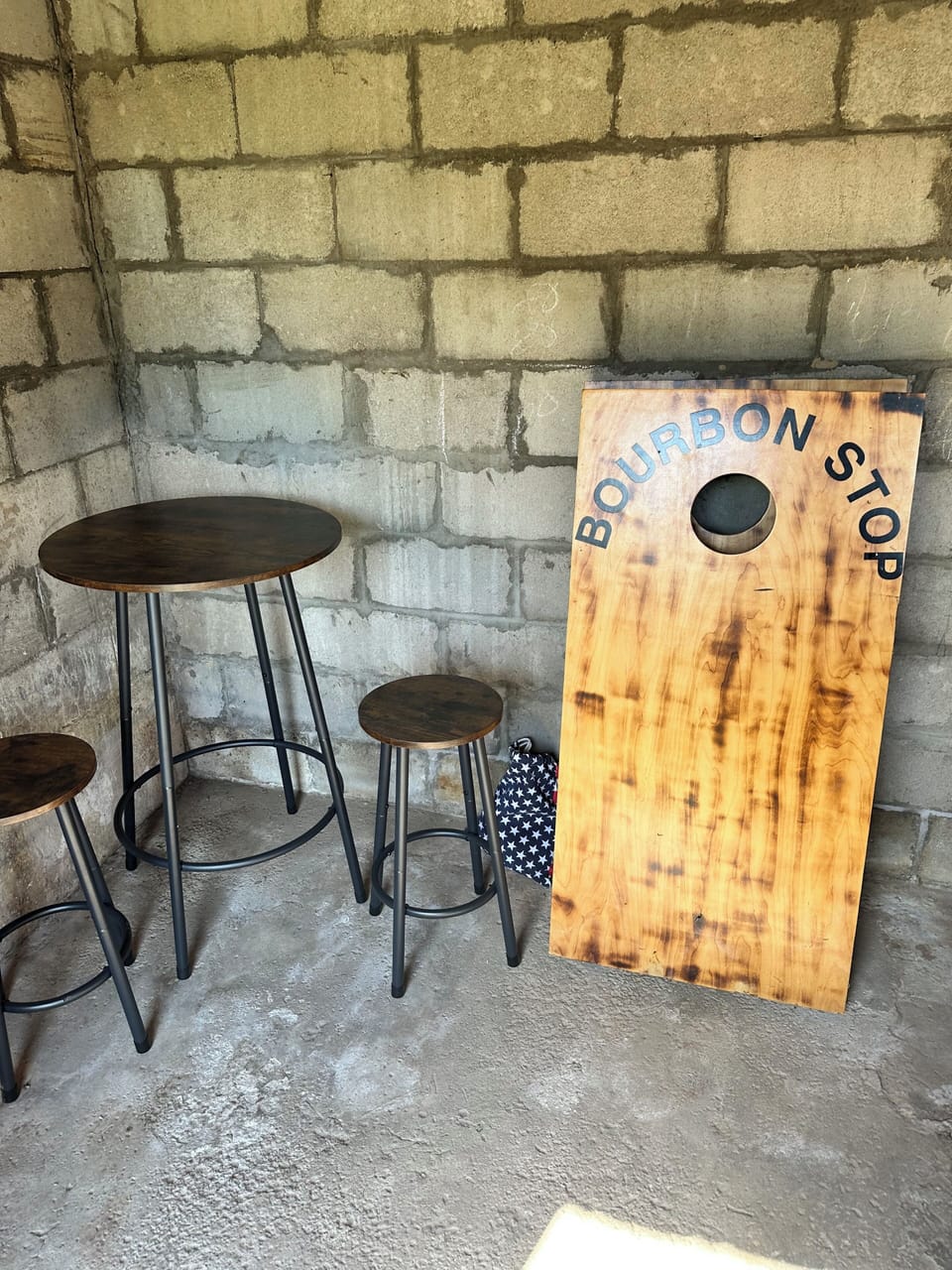 Outdoor Game Shed with Darts and Foosball Table