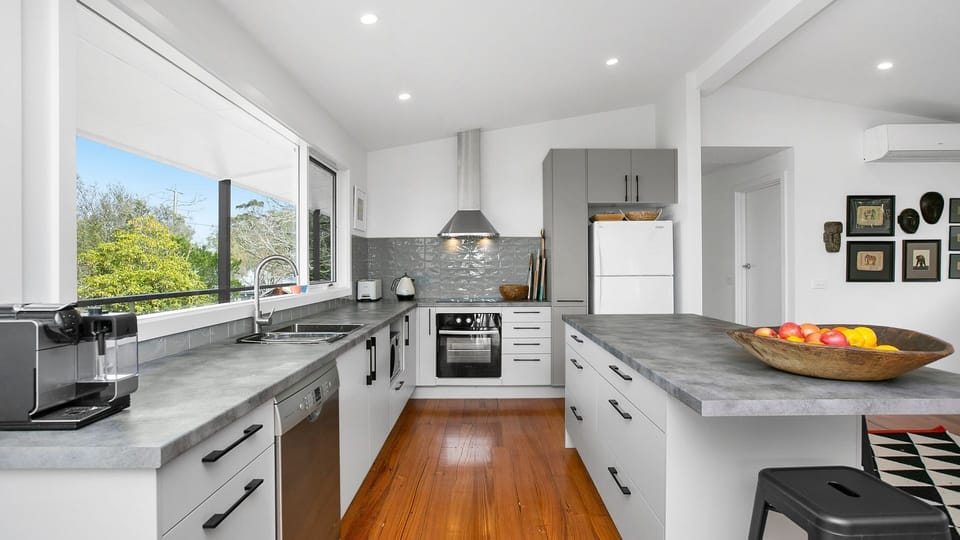 First Floor Kitchen with Ocean View, Living, Dining Room
