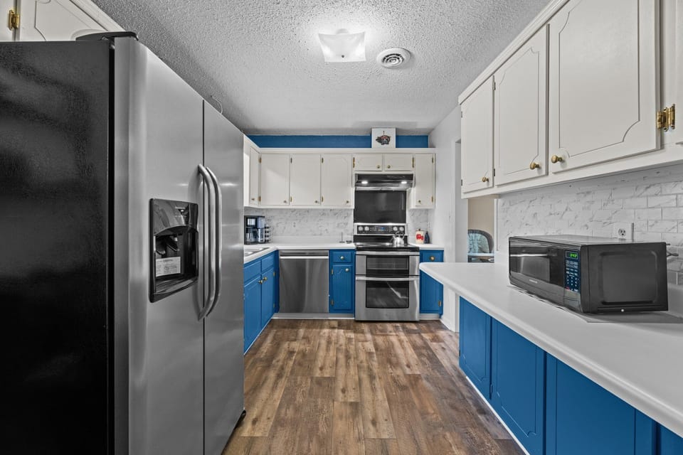 Tranquil Blue Kitchen Haven - Where Every Dish is Infused with Joy!