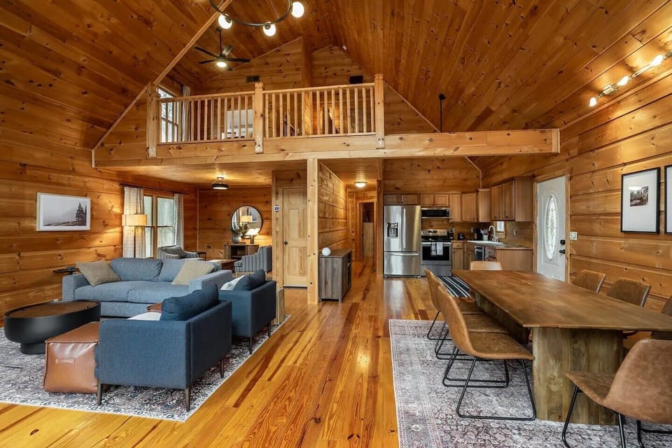Beautiful open floor plan - loft above with toys, books, and games for kids