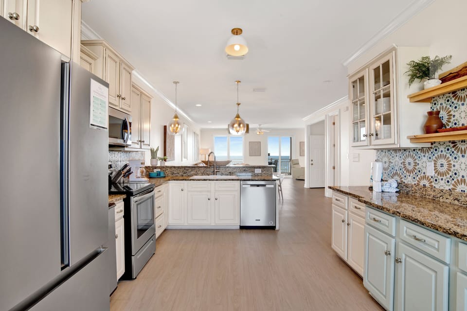 Featuring an open-living concept and stunning coastal decor throughout