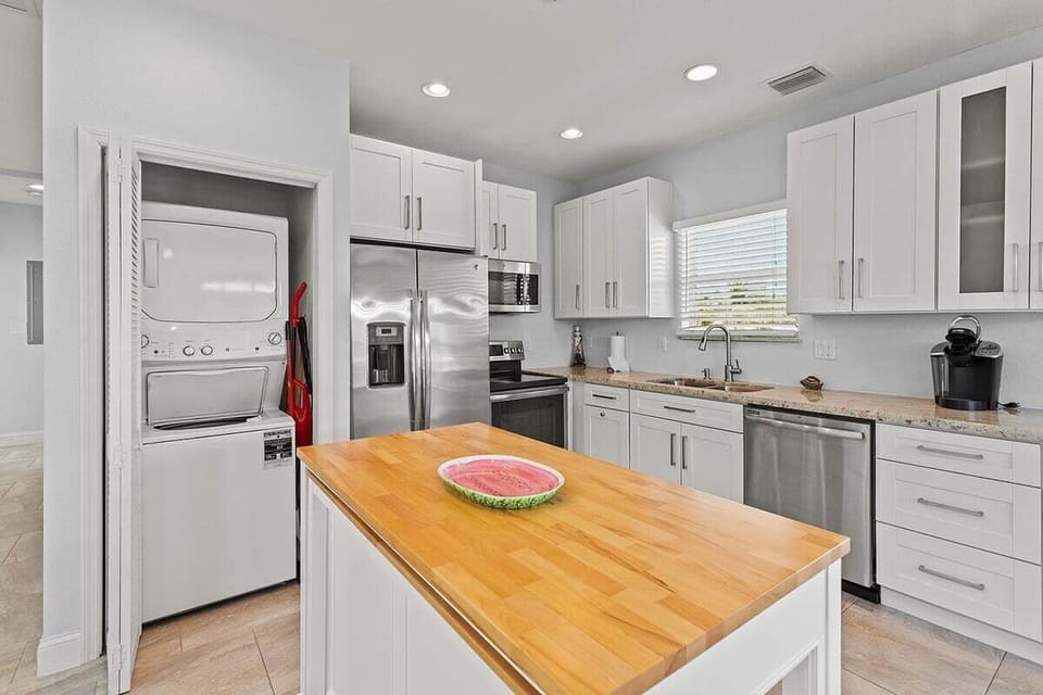 Tucked away laundry room.