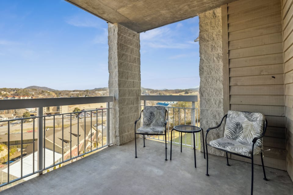 Private Balcony with City View from your Pigeon Forge Condo