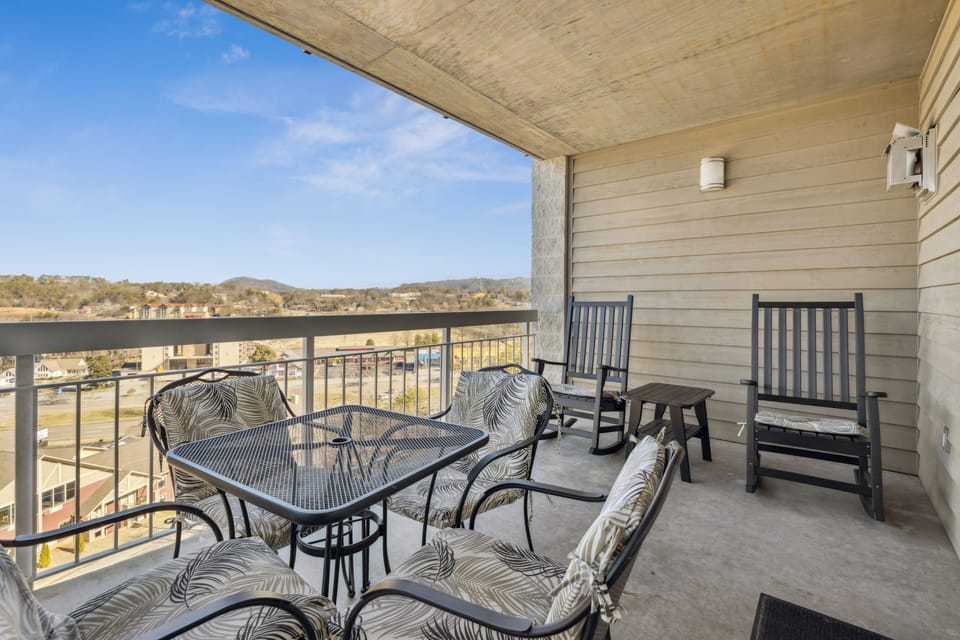 Private Balcony with City View from your Pigeon Forge Condo