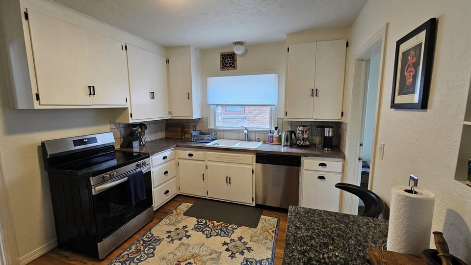 Well equipped Kitchen with everything you need including spices