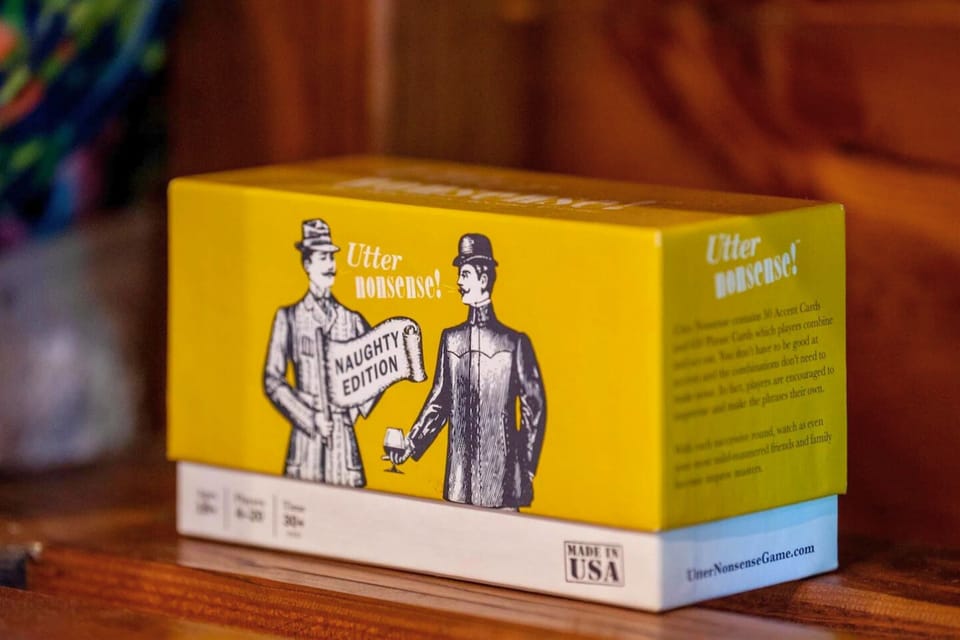 Spice up your evenings with a game of 'Utter Nonsense,' a hilarious way to bond with family and friends