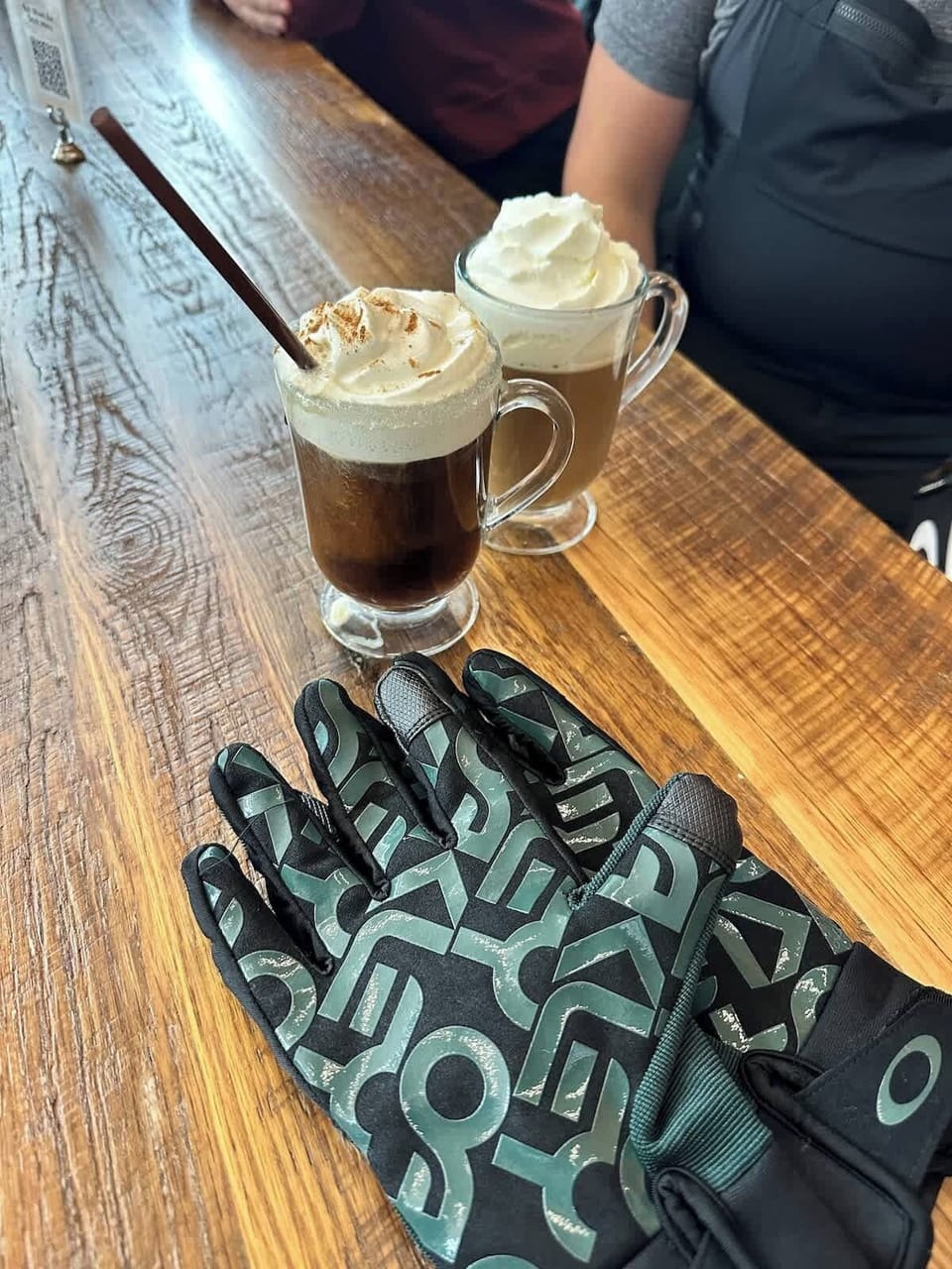 Sip and savor! Enjoy a warm drink by the fire after a day of adventure.