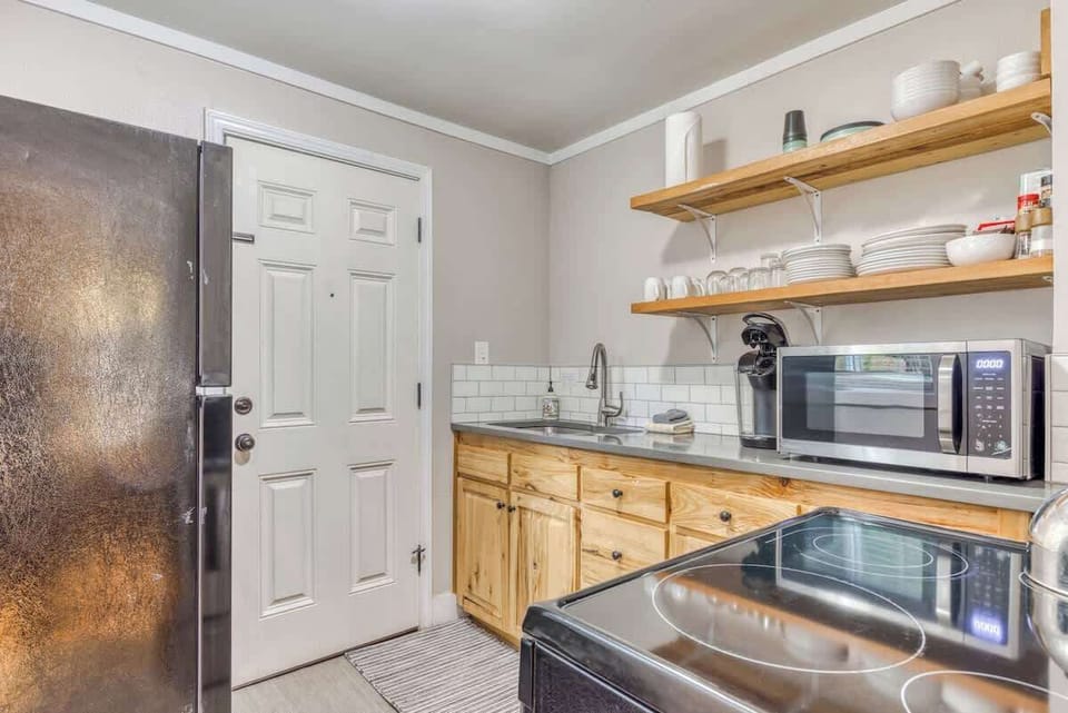 Prepare simple meals and snacks in our convenient kitchen area! Everything you need for easy cooking during your stay.