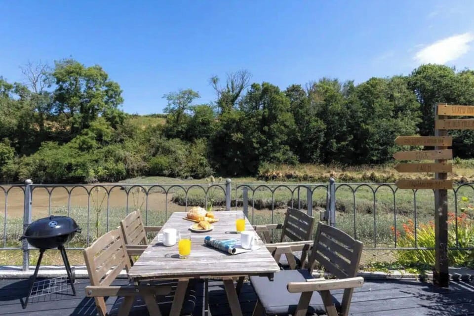We have a BBQ, for you to enjoy lazy evenings on the decking
